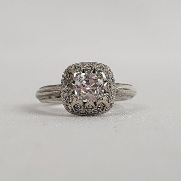 Tacori Z 925 Faux Diamond Ring Size 9 - Picture 2 of 9